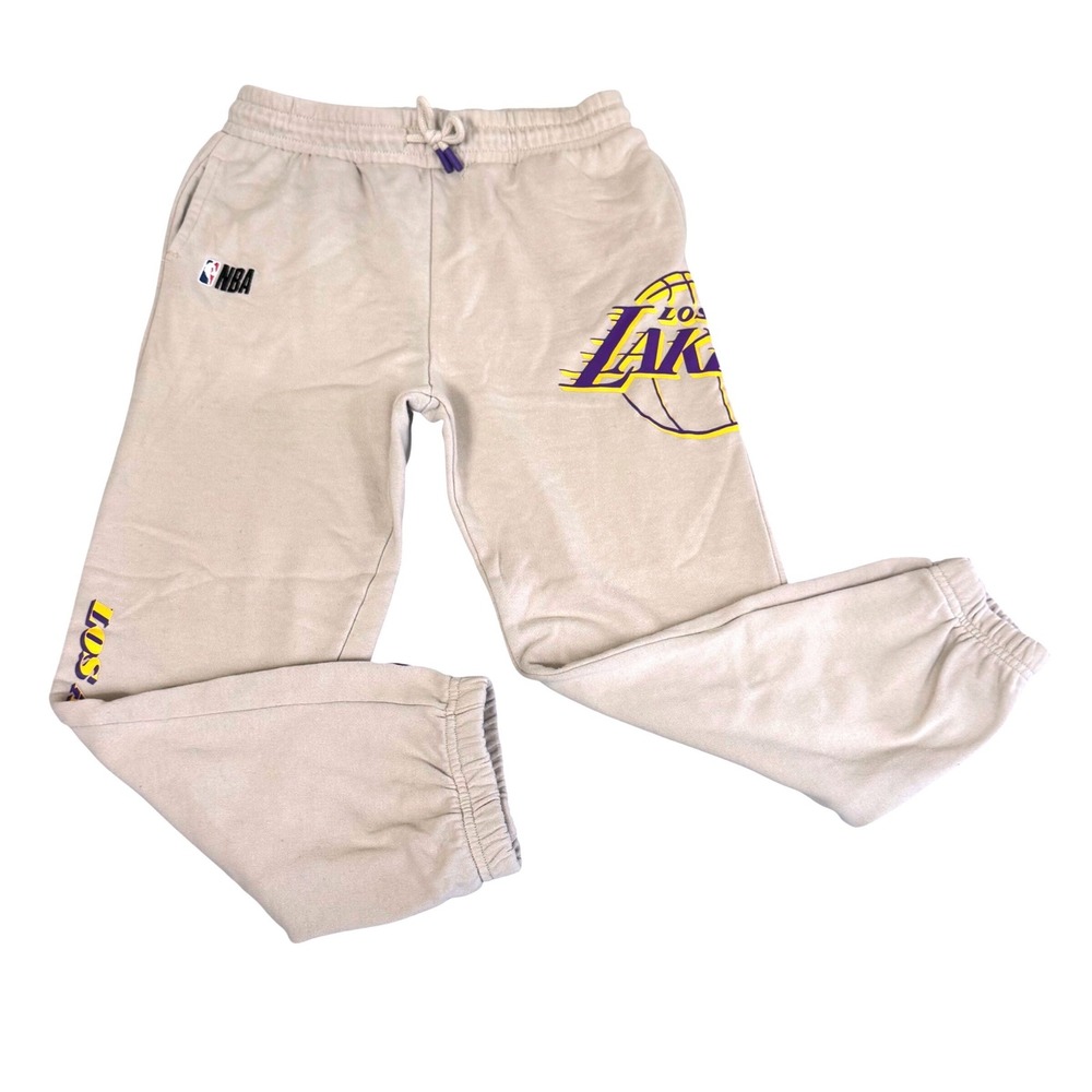 Cotton On NBA LA Lakers Sweatpants Kids 9-10 Joggers Los Angeles Basketball Tan